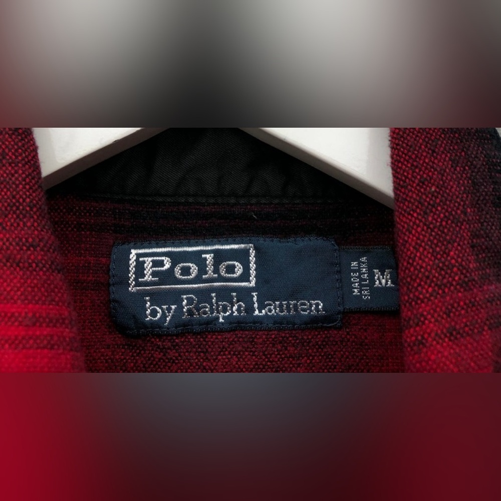 Polo Ralph Lauren Pearl Snap Button Up Shirt Men's M Long Sleeve 1980 Vintage. - Picture 3 of 14